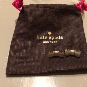 Kate Spade cream earrings